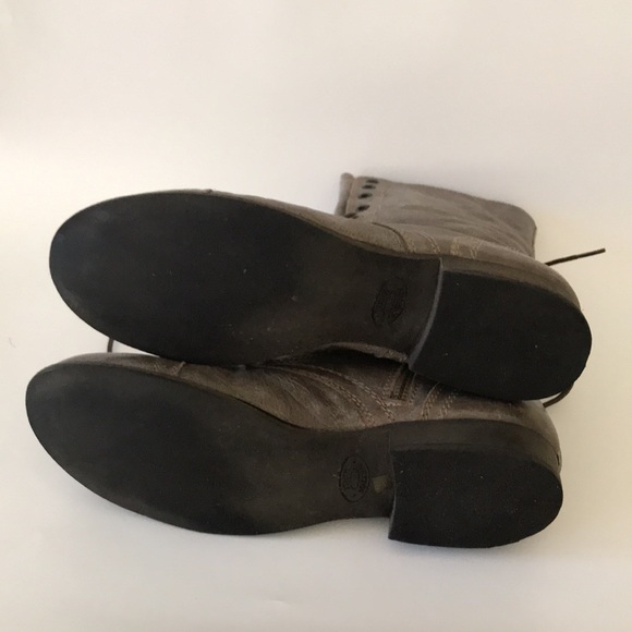 Steve Madden Troopa Stone Leather Boots 11 - Picture 6 of 11